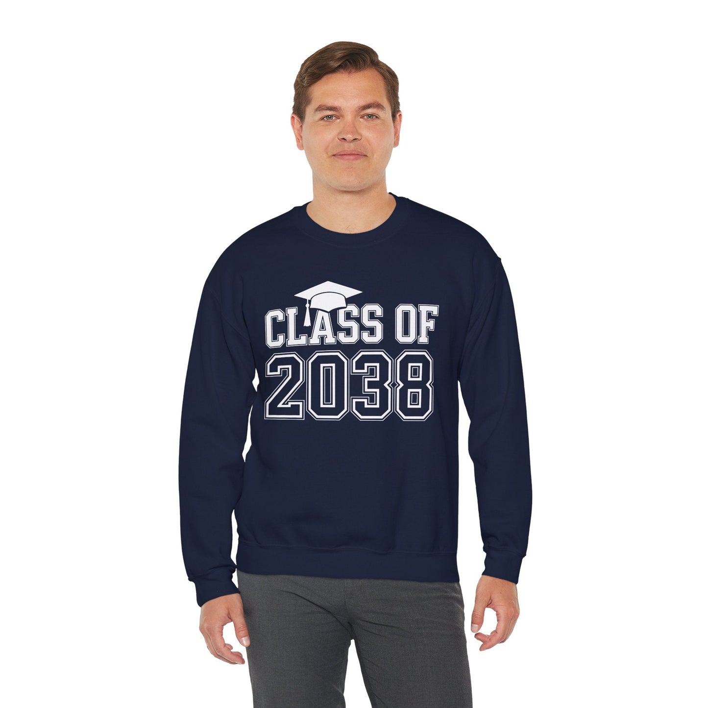 Class of 2038 Grow With Me Funny Kindergarten Back To School Sweatshirt