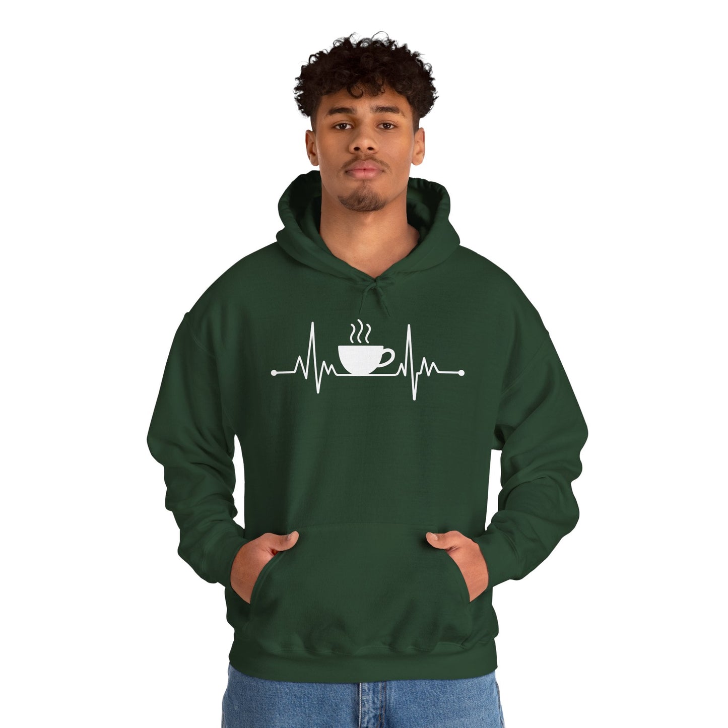Coffee Heartbeat Drinking Coffee Hoodie