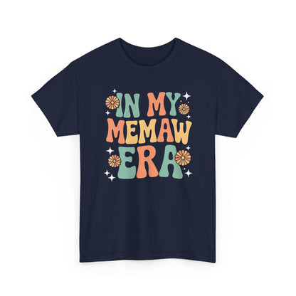 In My Memaw Era Funny Sarcastic Groovy Retro Mothers Day T-Shirt
