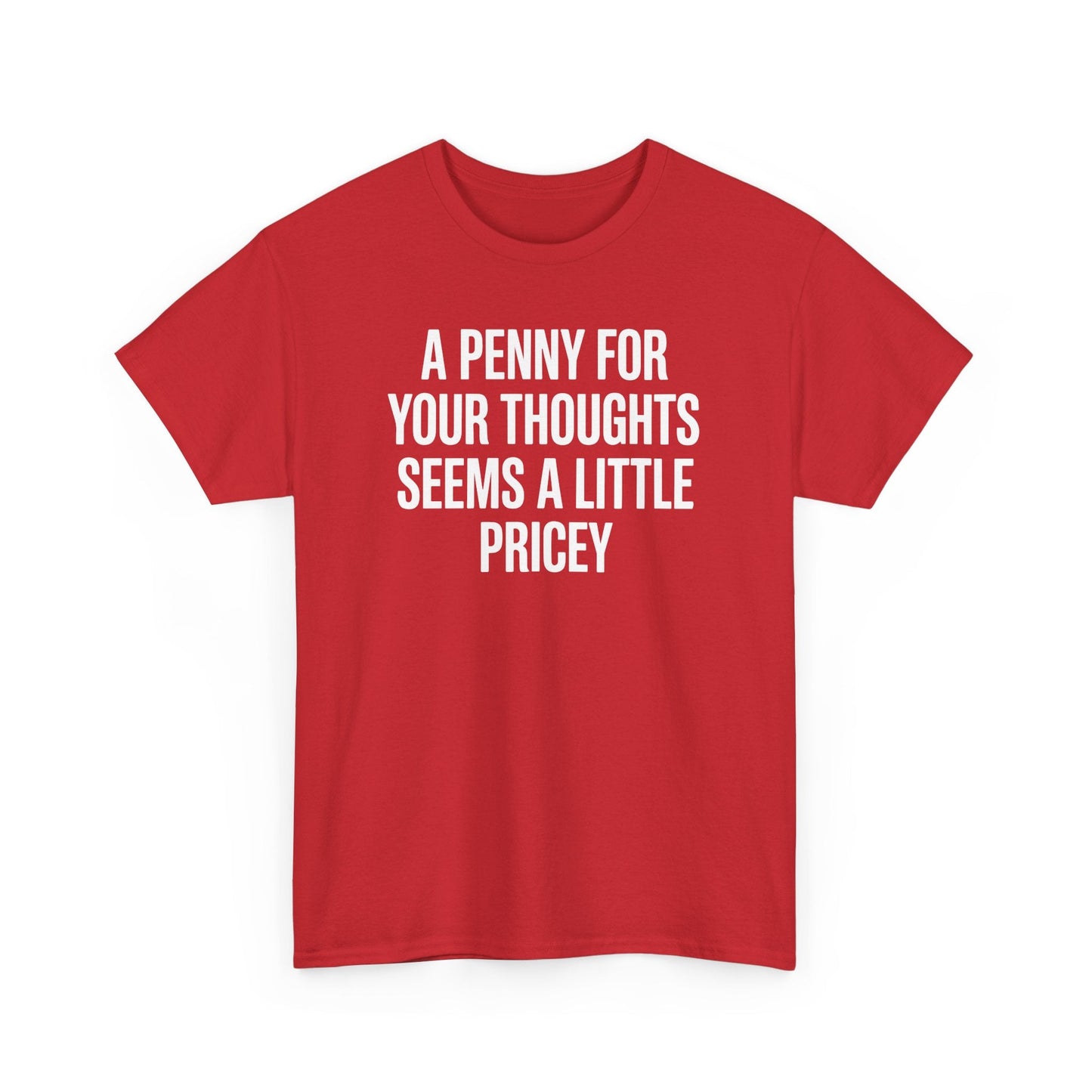 Funny Penny For Your Thoughts Sarcastic Joke T-Shirt