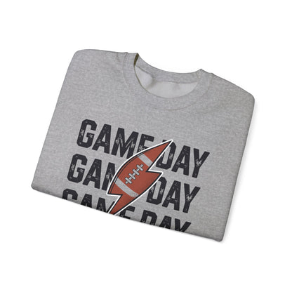 Vintage Game Day Football Lightning Bolt Funny Team Sport Sweatshirt