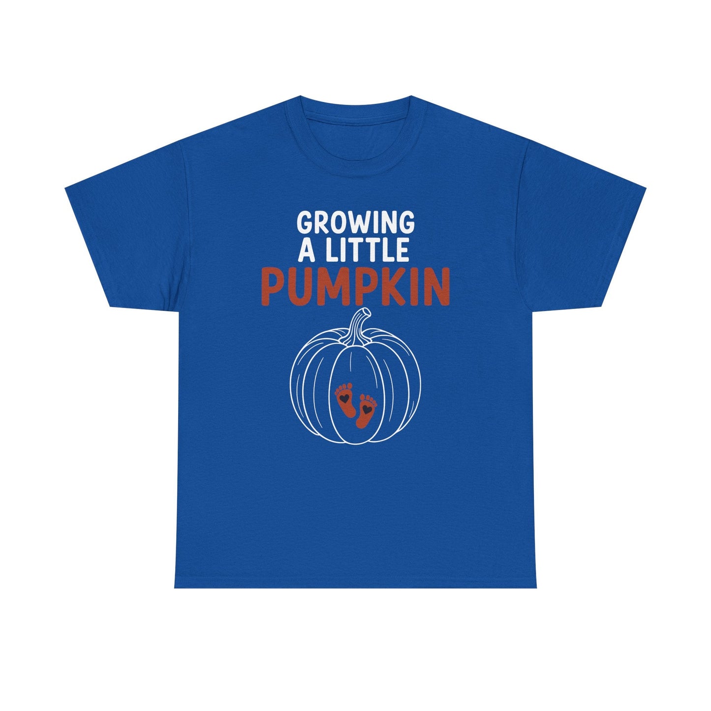 Growing A Little Pumpkin Fall Thanksgiving Baby Bump Wife T-Shirt