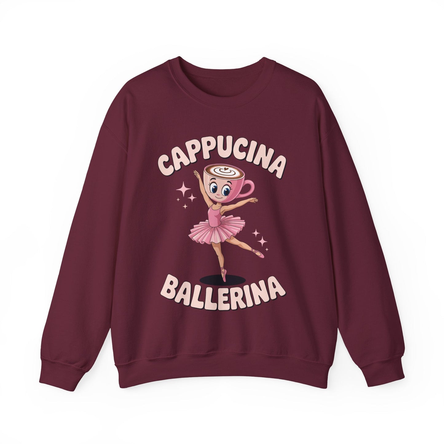 Funny Ballerina Cappuccina Coffee Dance Lovers Italian Meme Sweatshirt