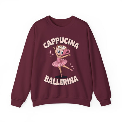 Funny Ballerina Cappuccina Coffee Dance Lovers Italian Meme Sweatshirt
