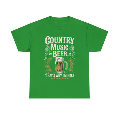 Vintage Country Music and Beer That's Why I'm Here Legends T-Shirt