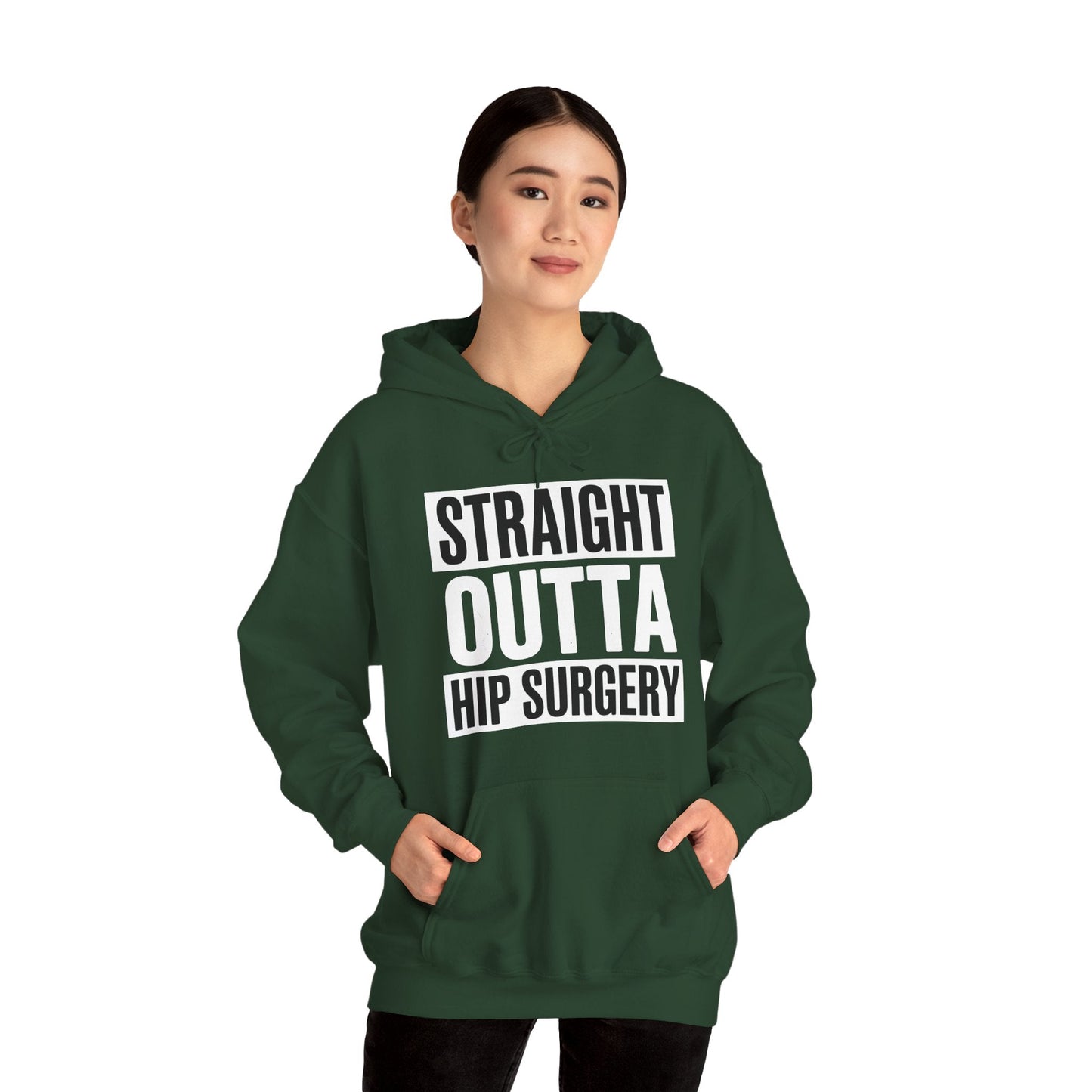 Straight Outta Hip Surgery Get Well Hip Replacement Recovery Hoodie