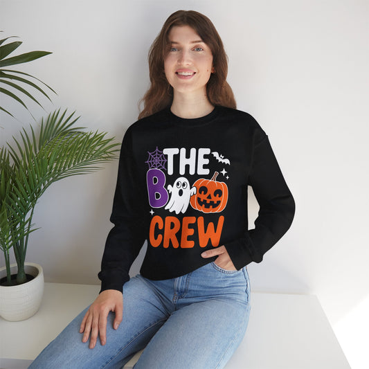 Halloween The Boo Crew Cute Ghost Spooky Family Matching Sweatshirt