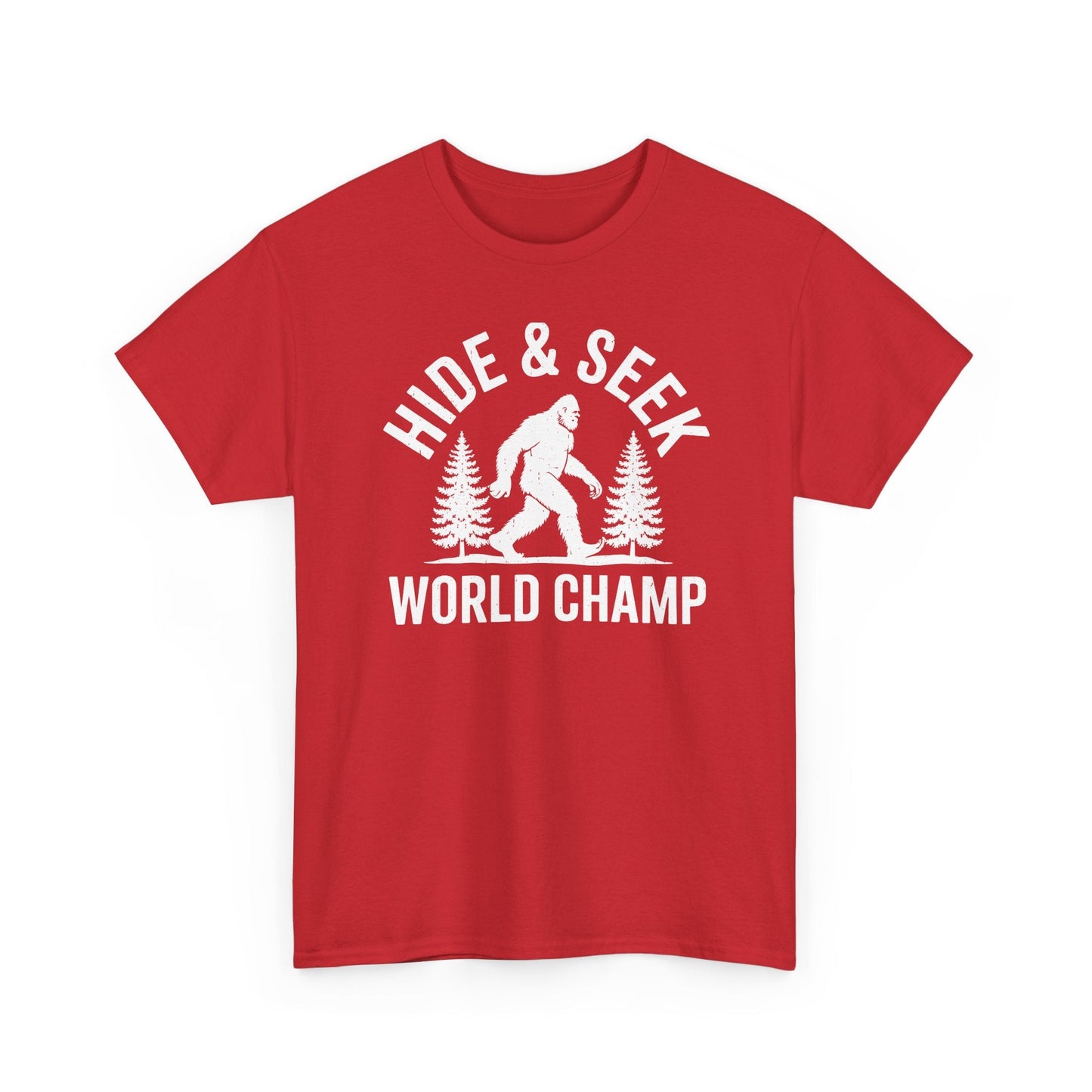 Bigfoot Hide And Seek World Champion Sasquatch Retro Vintage T-Shirt