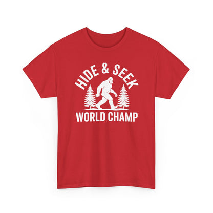 Bigfoot Hide And Seek World Champion Sasquatch Retro Vintage T-Shirt