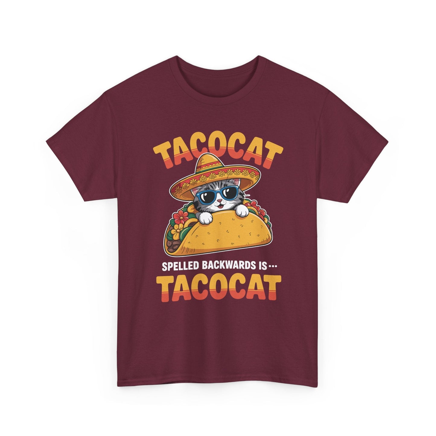 Tacocat Spelled Backwards Taco Cat Cinco De Mayo T-Shirt Men Women
