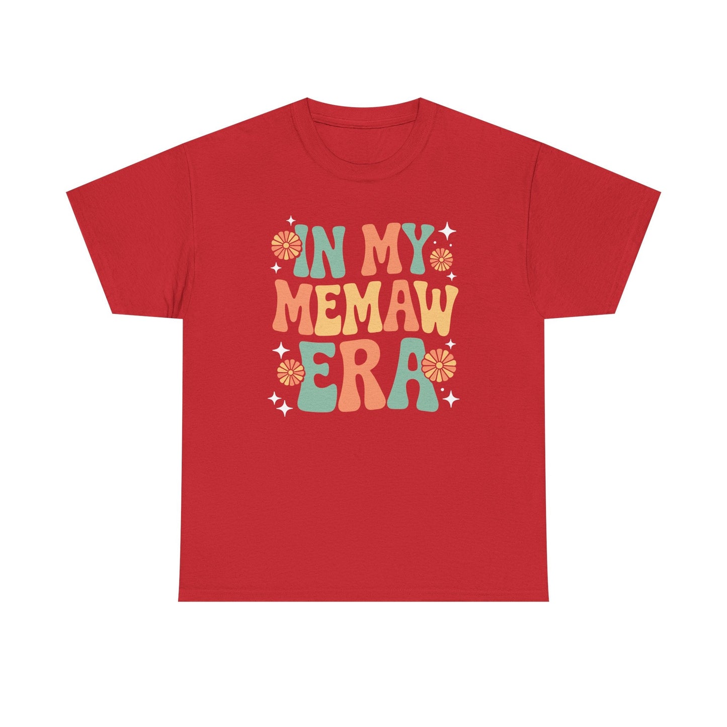 In My Memaw Era Funny Sarcastic Groovy Retro Mothers Day T-Shirt