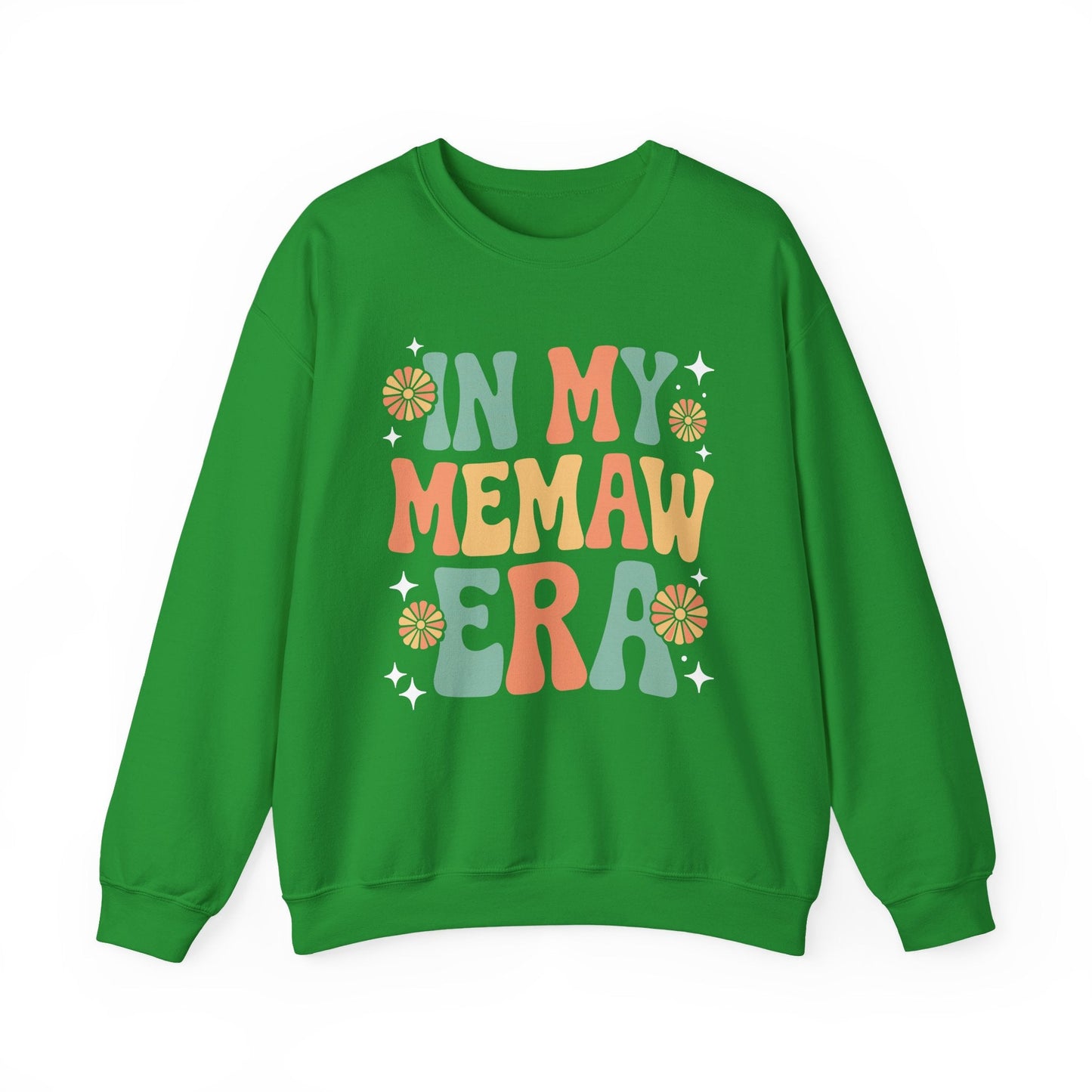 In My Memaw Era Funny Sarcastic Groovy Retro Mothers Day Sweatshirt
