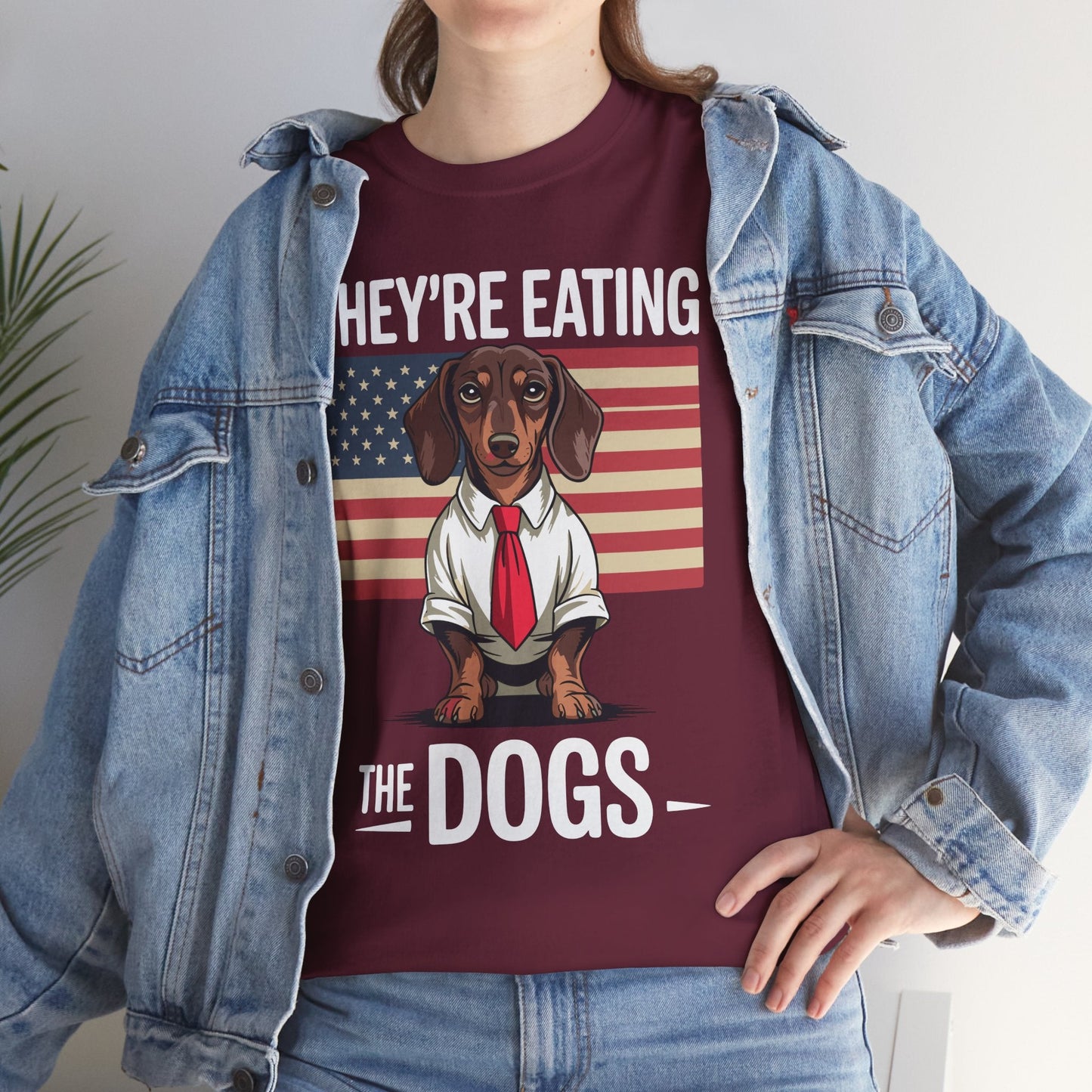 They're Eating the Dogs Trump Hot Dog T-Shirt For Men Women