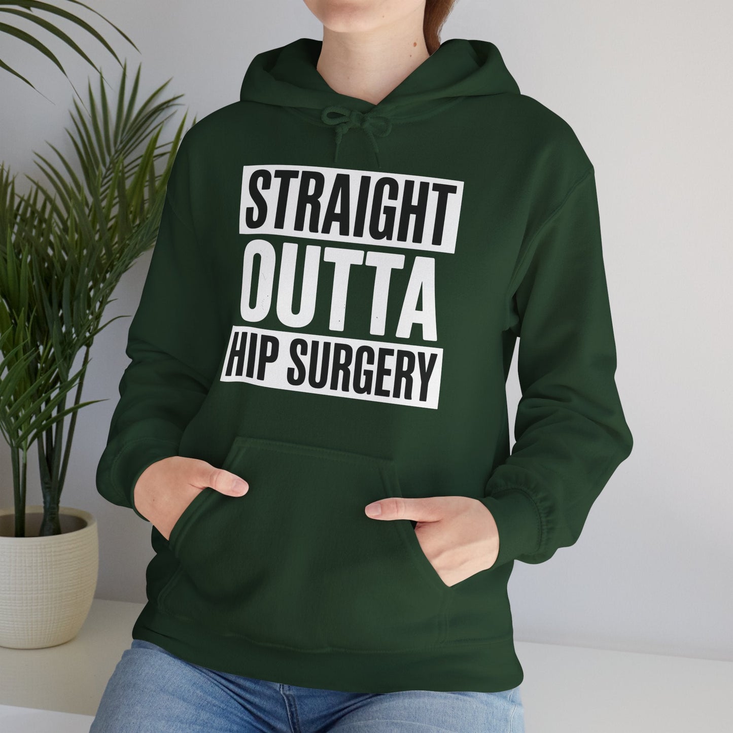 Straight Outta Hip Surgery Get Well Hip Replacement Recovery Hoodie