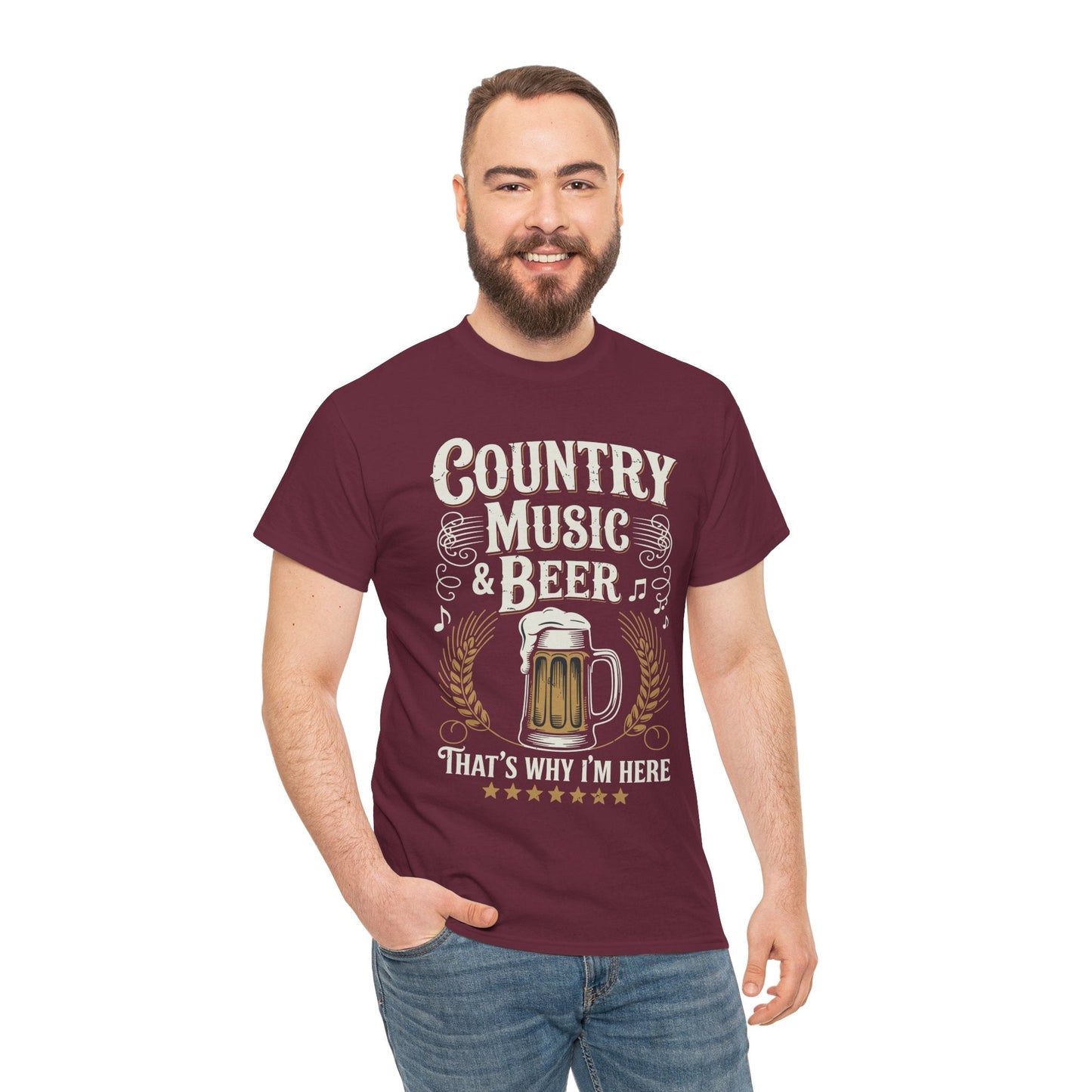 Vintage Country Music and Beer That's Why I'm Here Legends T-Shirt