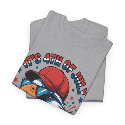 Bruh 4th Of July Boys Kids Fourth Of July Bald Eagle T-Shirt