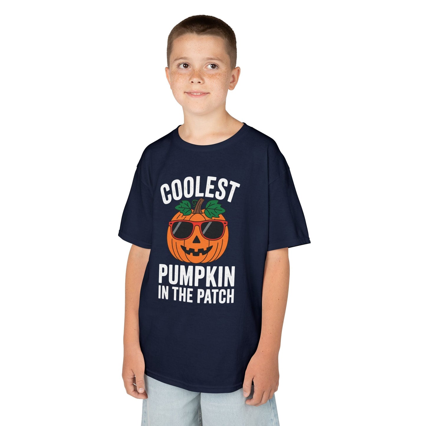Kids Coolest Pumpkin In The Patch Halloween For Boys Girls T-Shirt