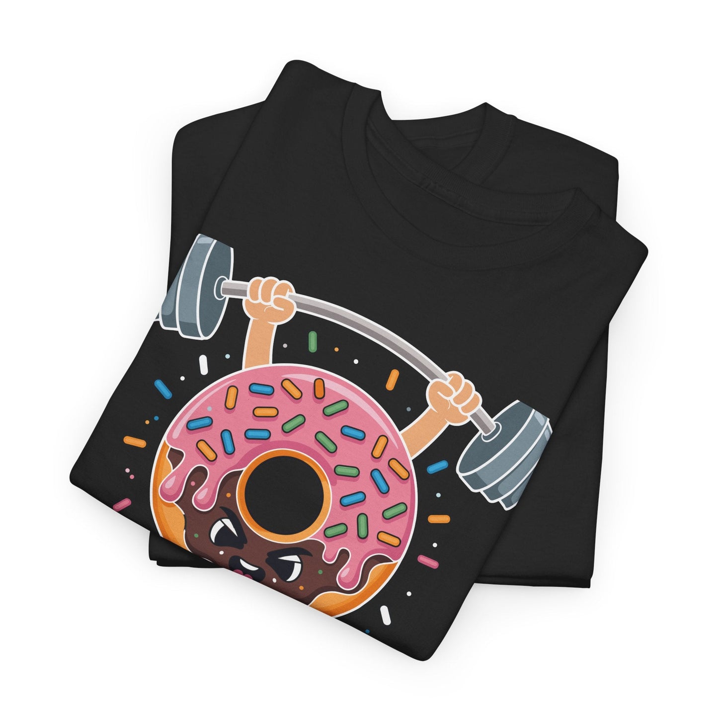 Funny Weightlifing Fitness Workout Gym Donut Lover T-Shirt