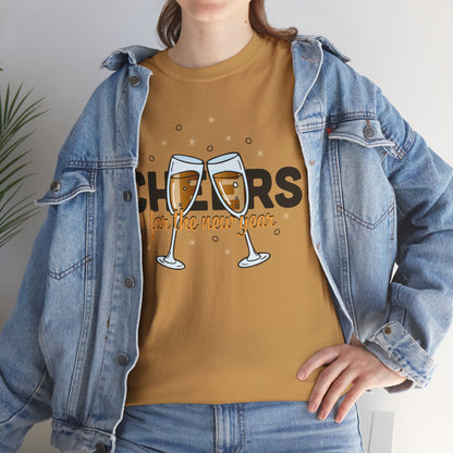Happy New Year Cheers T-Shirt Festive New Year’s Eve Party Tee for Men and Women