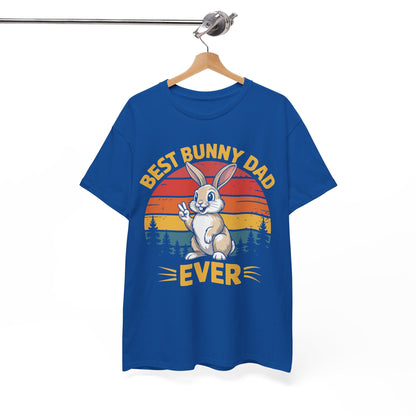 Best Bunny Dad Ever Funny Rabbit Lover Dad Gift T-Shirt for Pet Owners