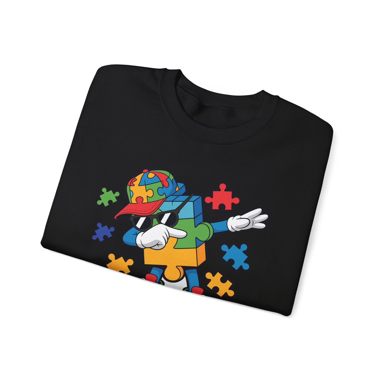 Dabbing Puzzle Autism Awareness Sweatshirt