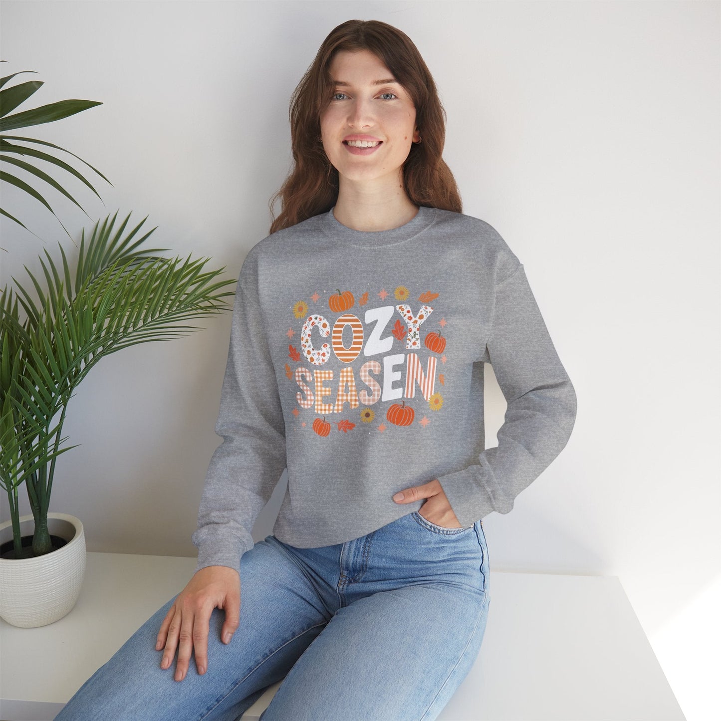 Season Autumn Fall Vibes Halloween Thanksgiving Pumpkin Sweatshirt