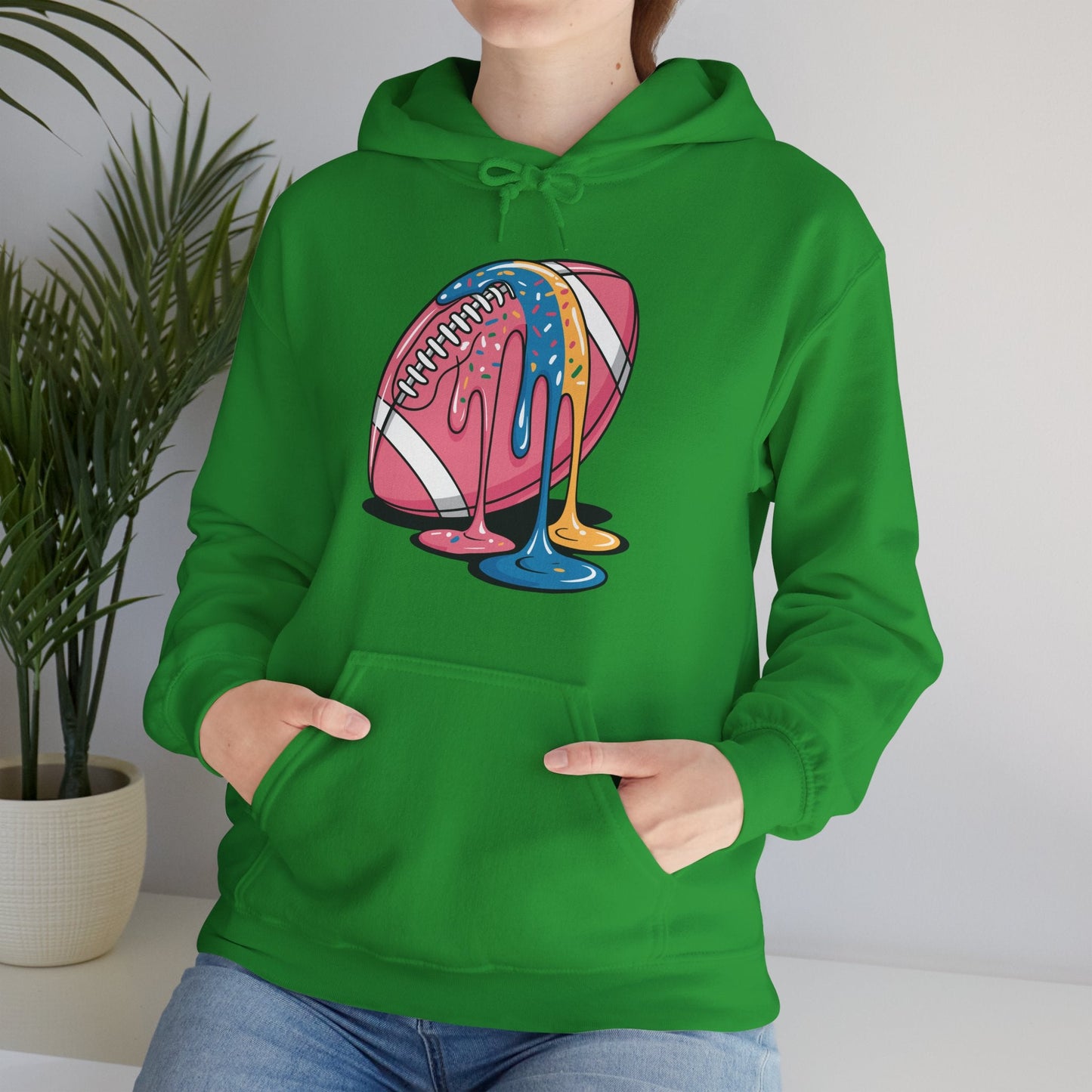 Football Drip For Lineman WR QB RB Ice Cream Sprinkles Hoodie