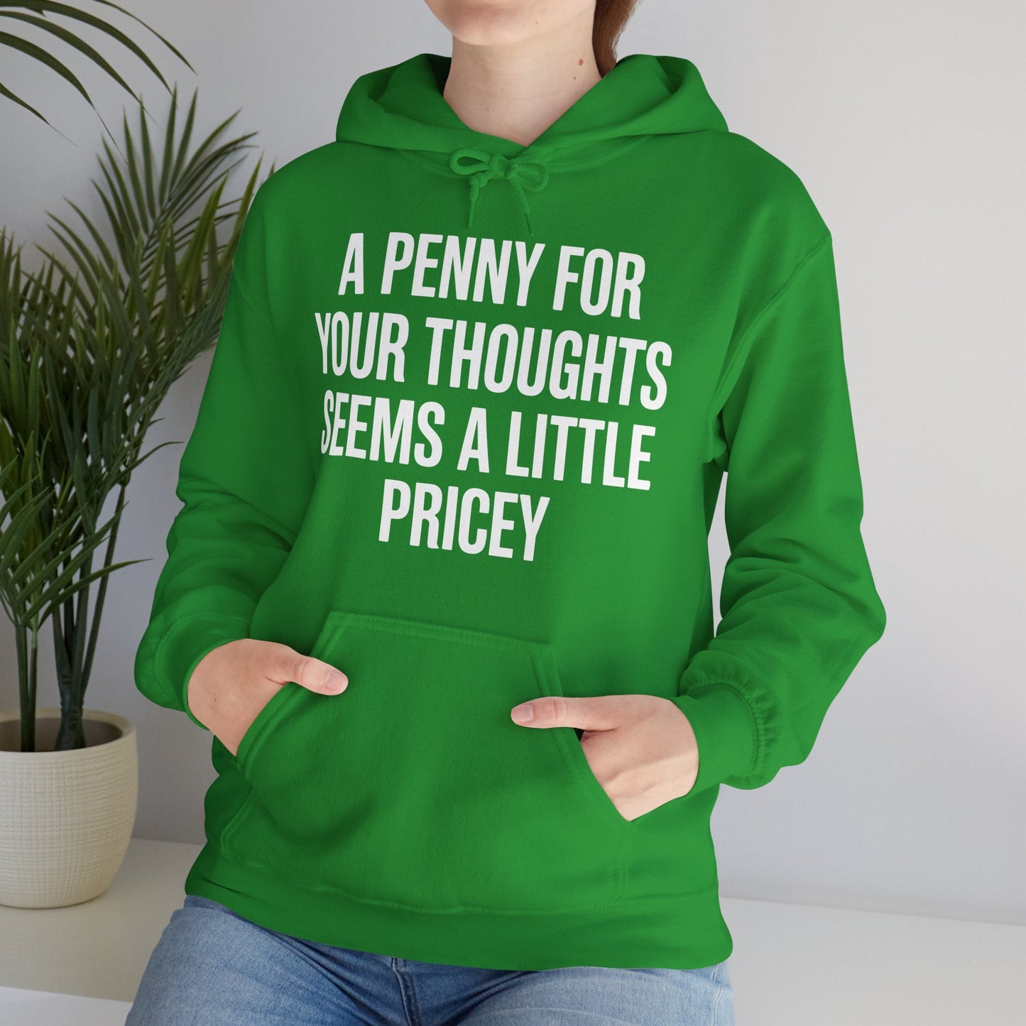 Funny Penny For Your Thoughts Sarcastic Joke Hoodie