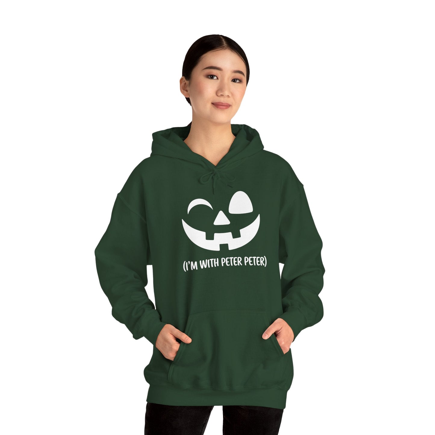 Im With Peter Couple Halloween Adult Eater Pumpkin Hoodie