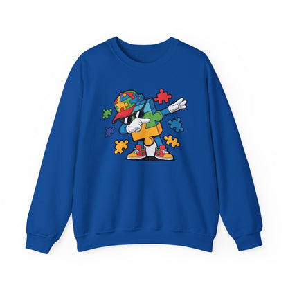 Dabbing Puzzle Autism Awareness Sweatshirt