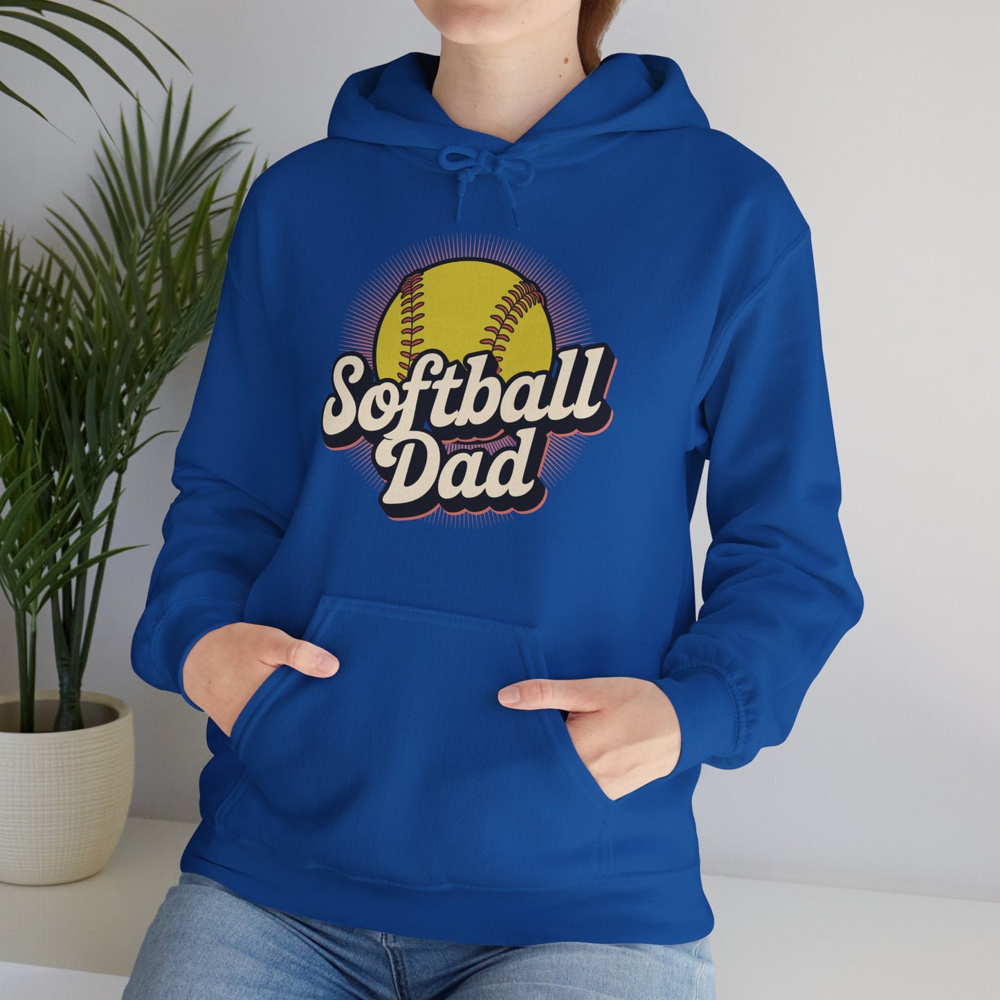 Funny Fathers Day Softball Dad Gift From Daughter Son Wife Hoodie