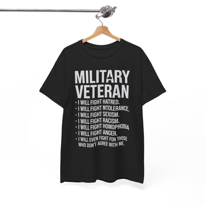 Military Veterans Against Trump 2025 Fight USA Election T-Shirt