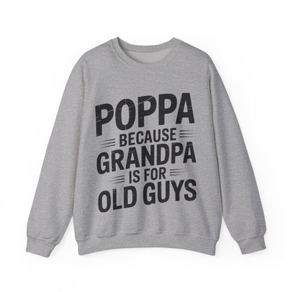 Poppa Grandpa From Grandkids Father's Day Poppa Sweatshirt