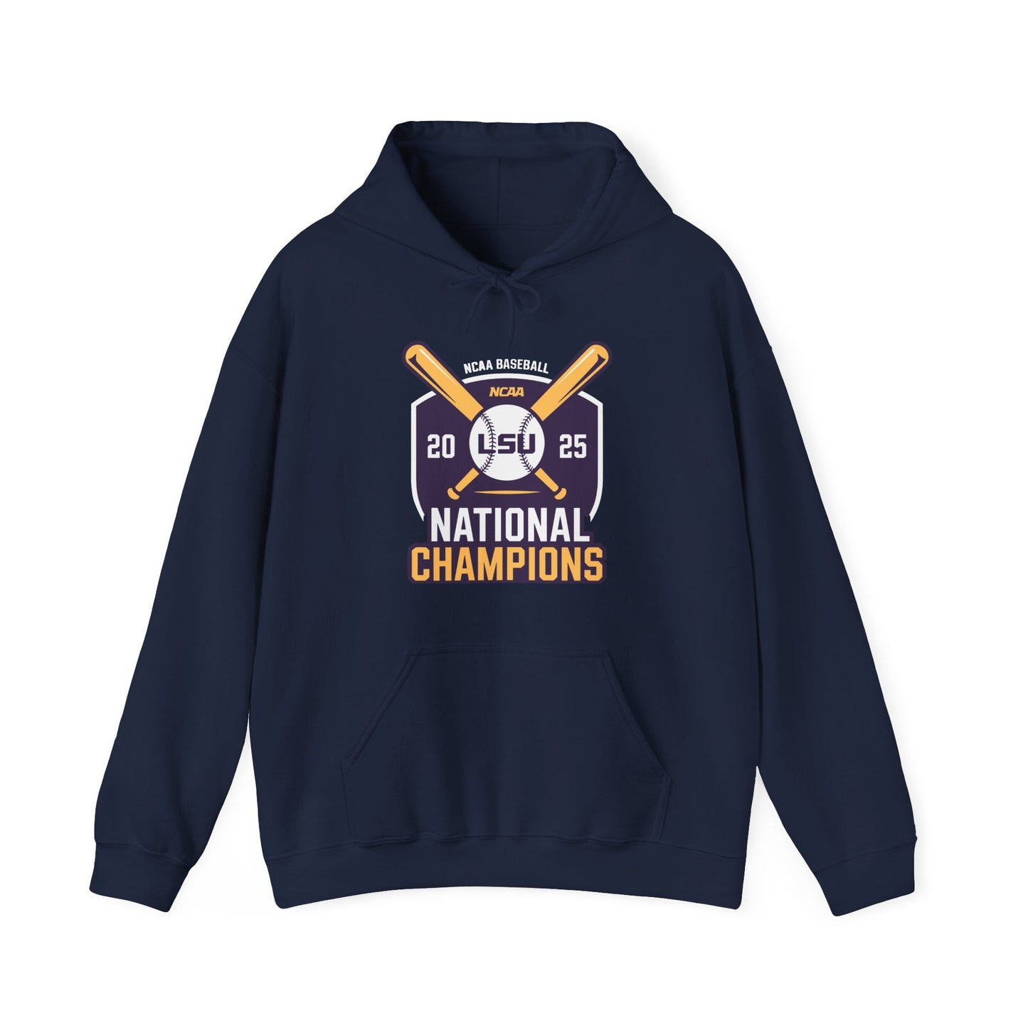 LSU Baseball 2025 National Champions Logo Hoodie