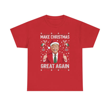 Funny Trump Make Christmas Great Again Xmas Pajamas Ugly T-Shirt