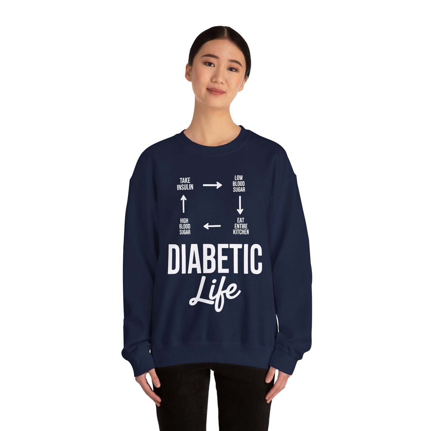 Funny Diabetic Type 1 Diabetes T1D Diabetes Awareness Sweatshirt
