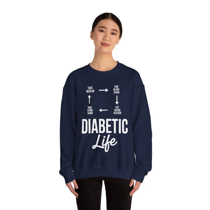 Funny Diabetic Type 1 Diabetes T1D Diabetes Awareness Sweatshirt
