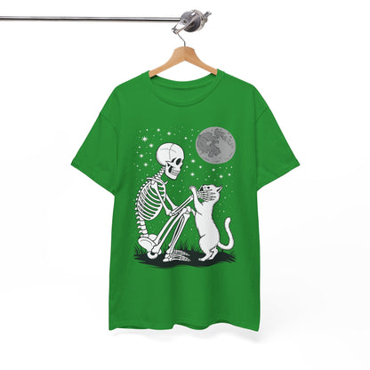Skeleton Cat Skull Kitty Cute Goth Halloween Men Women T-Shirt
