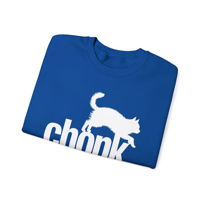 Chonk Cat Meme Funny Black Sweatshirt