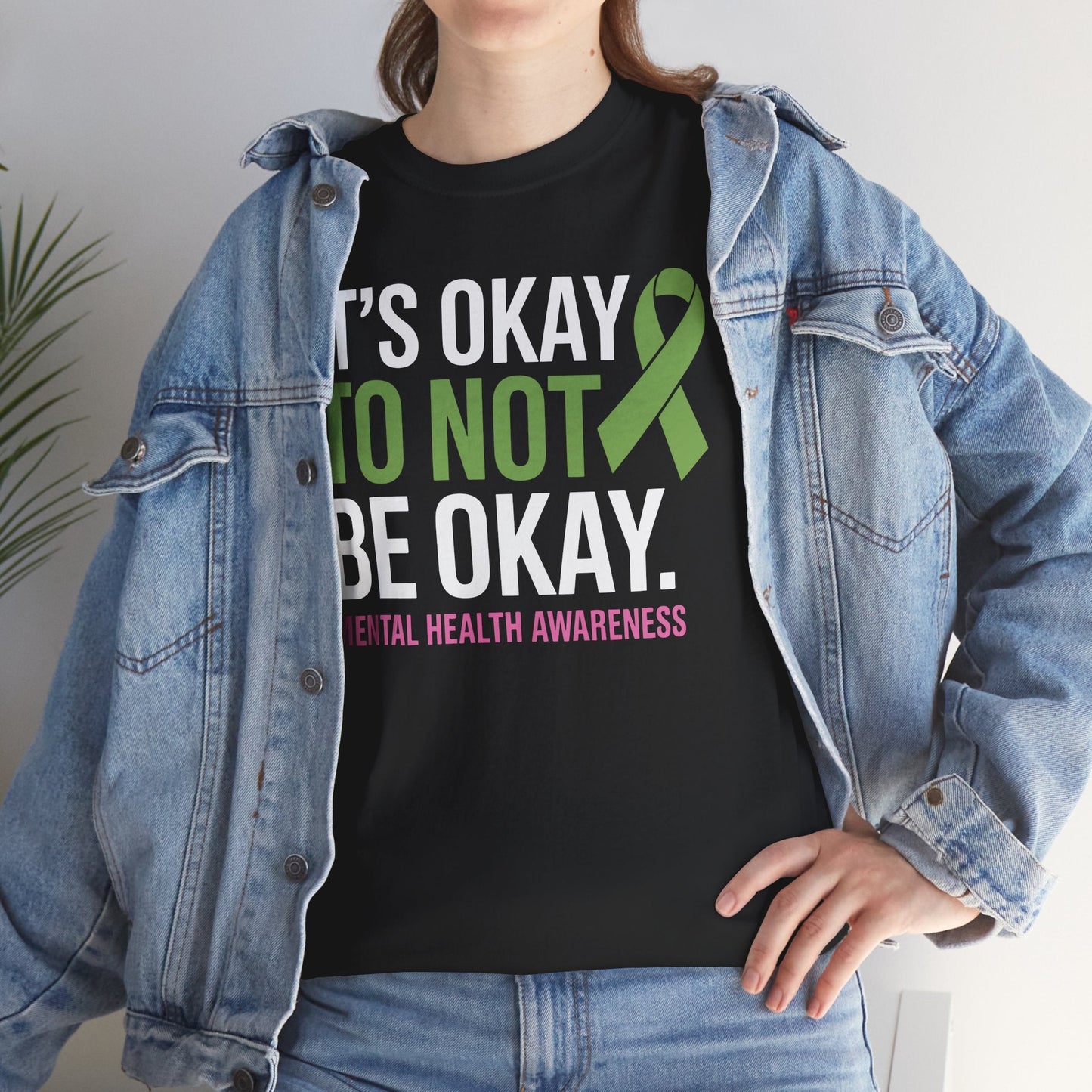 Its Okay To Not Be Okay Mental Health Awareness Ribbon T-Shirt