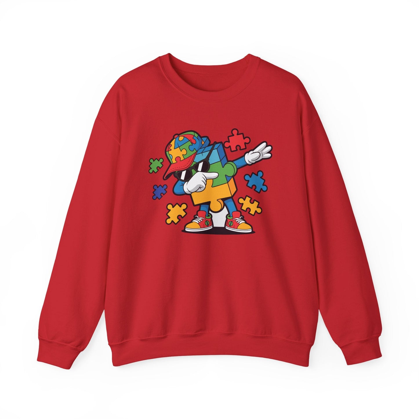 Dabbing Puzzle Autism Awareness Sweatshirt