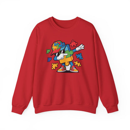 Dabbing Puzzle Autism Awareness Sweatshirt