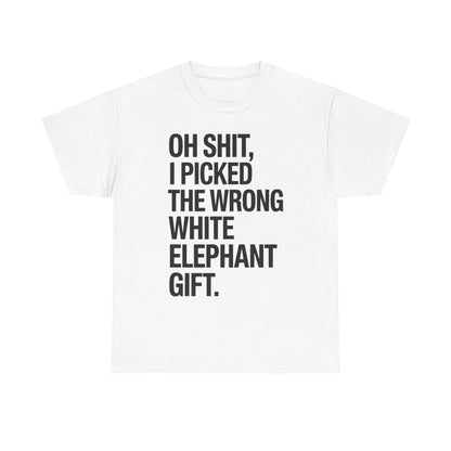 Oh Shit Funny White Elephant Gifts for Adults Under 15 20 T-Shirt