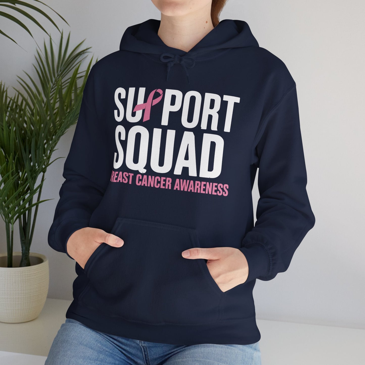 Breast Cancer Shirts Support Squad Breast Cancer Awareness Hoodie