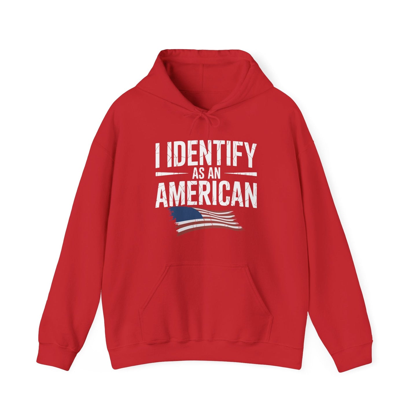 I Identify as an American No Identity Politics USA Hoodie