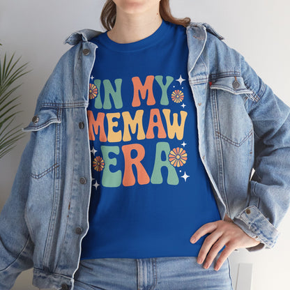 In My Memaw Era Funny Sarcastic Groovy Retro Mothers Day T-Shirt