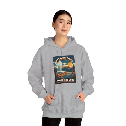Yellowstone Family Road Trip 2025 National Park Outdoor Hoodie