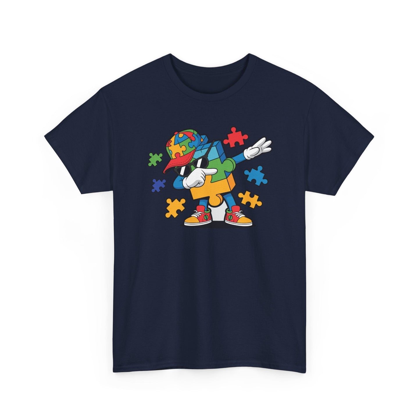 Dabbing Puzzle Autism Awareness T-Shirt
