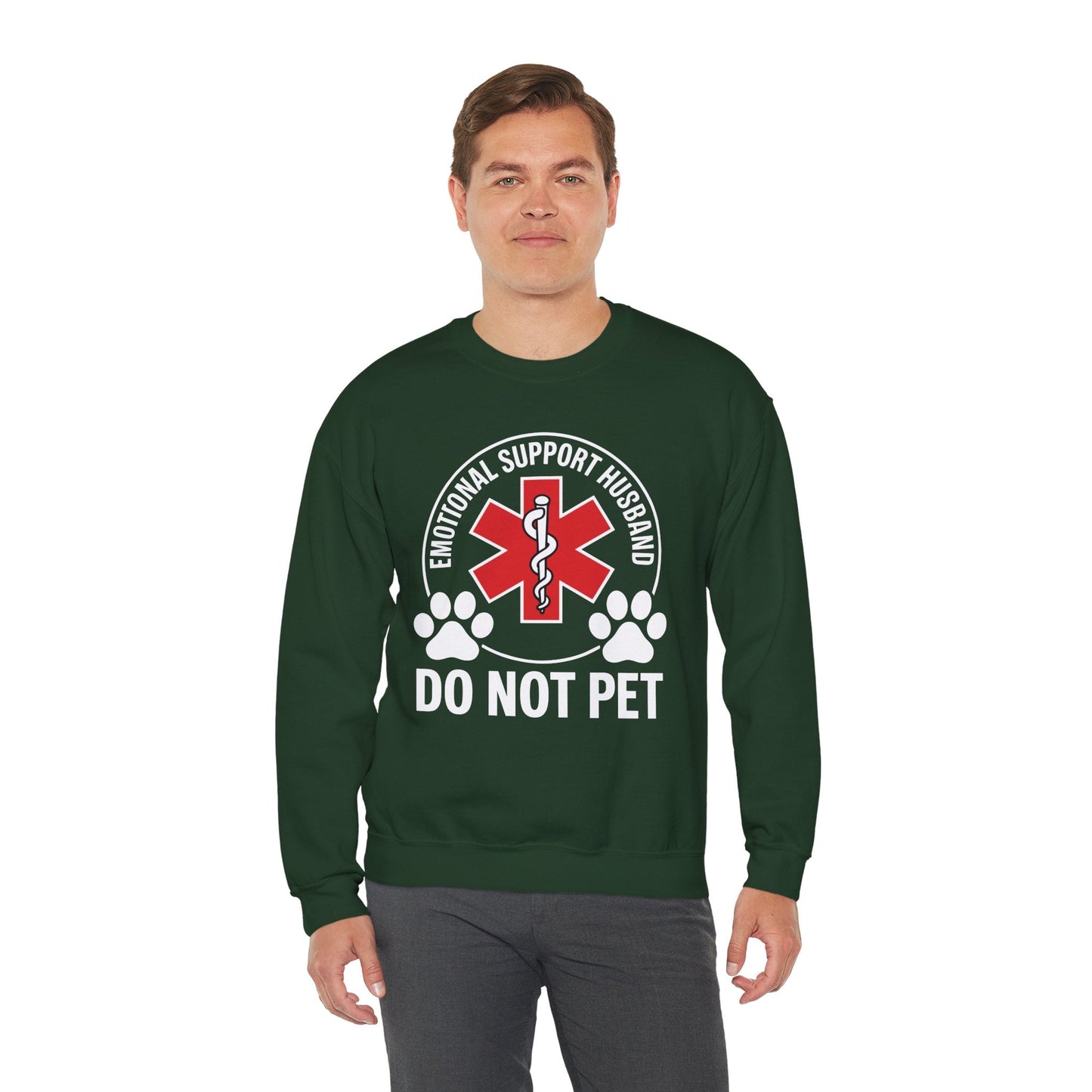 Emotional Support Husband Do Not Pet Sweatshirt