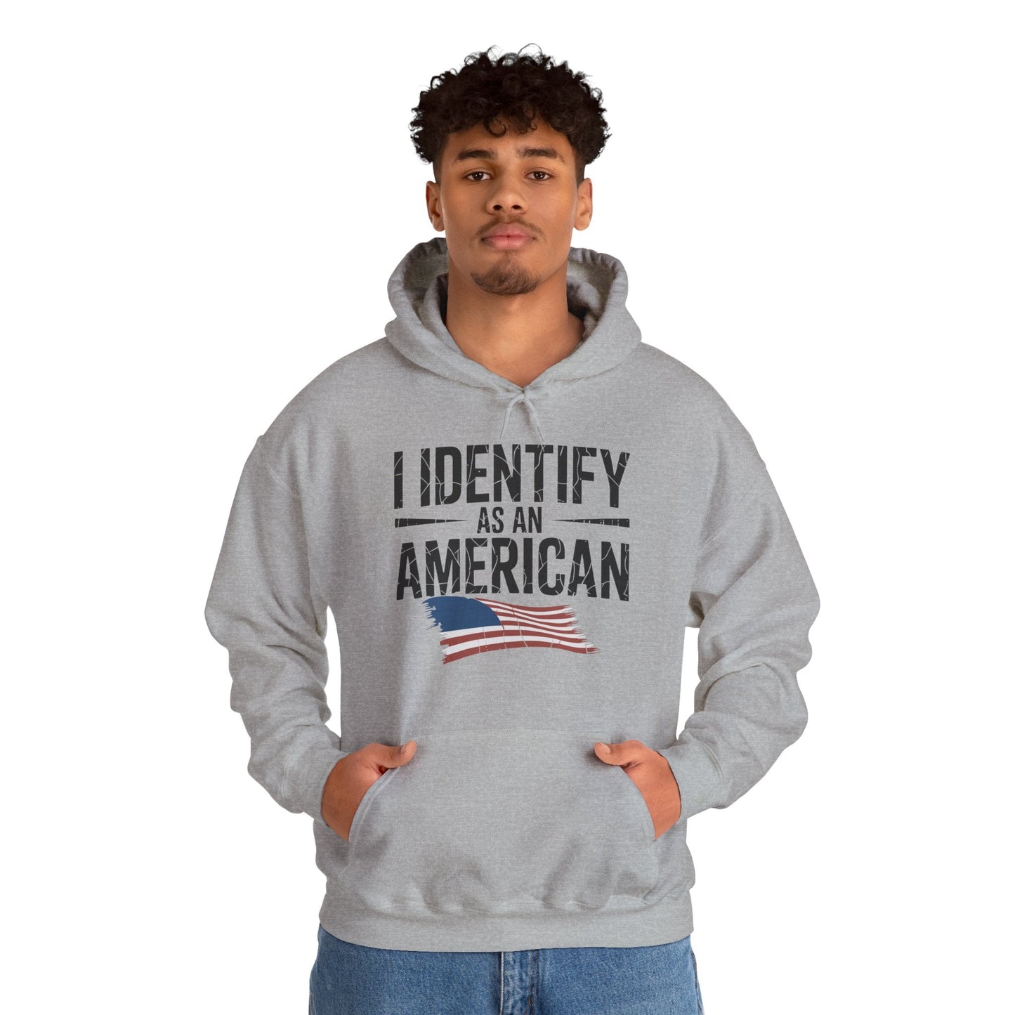 I Identify as an American No Identity Politics USA Hoodie